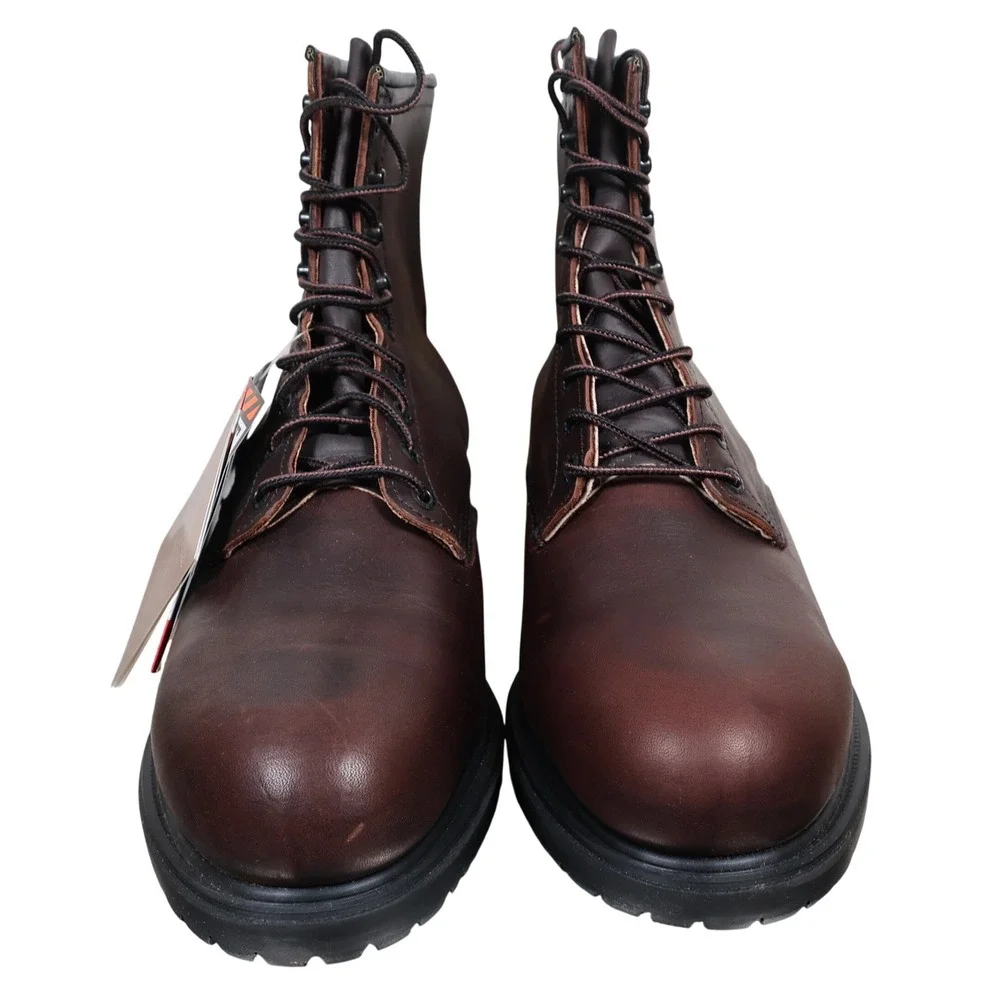 Red Wing 4412 Work Boots Mens 12 E2 Brown Leather Steel Toe Made in USA